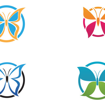 Butterfly Icon Logo Templates 259793