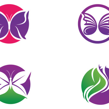 Butterfly Icon Logo Templates 259803