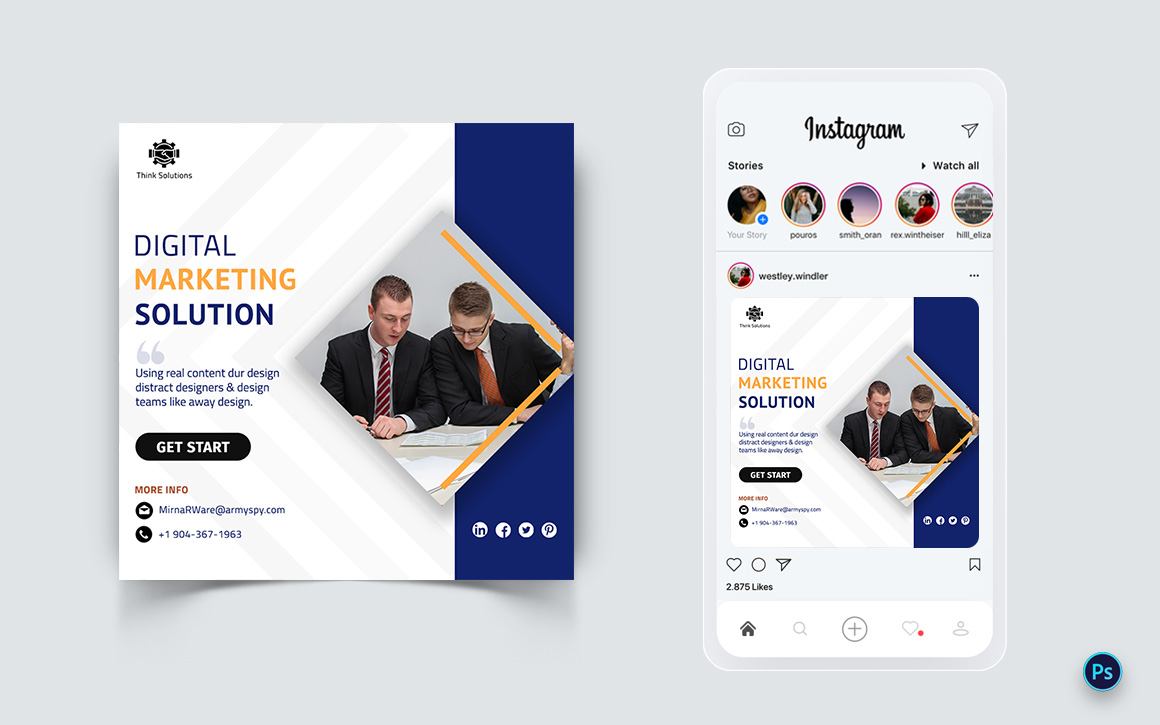 Business Service Promotion Social Media Post Design Template-03