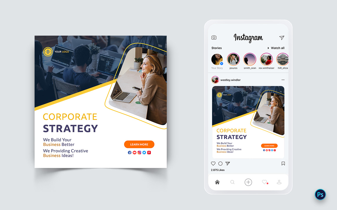 Business Service Promotion Social Media Post Design Template-05