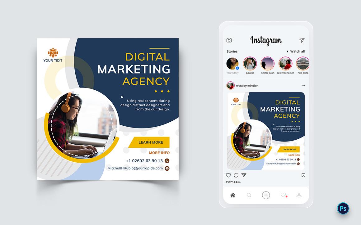 Business Service Promotion Social Media Post Design Template-06