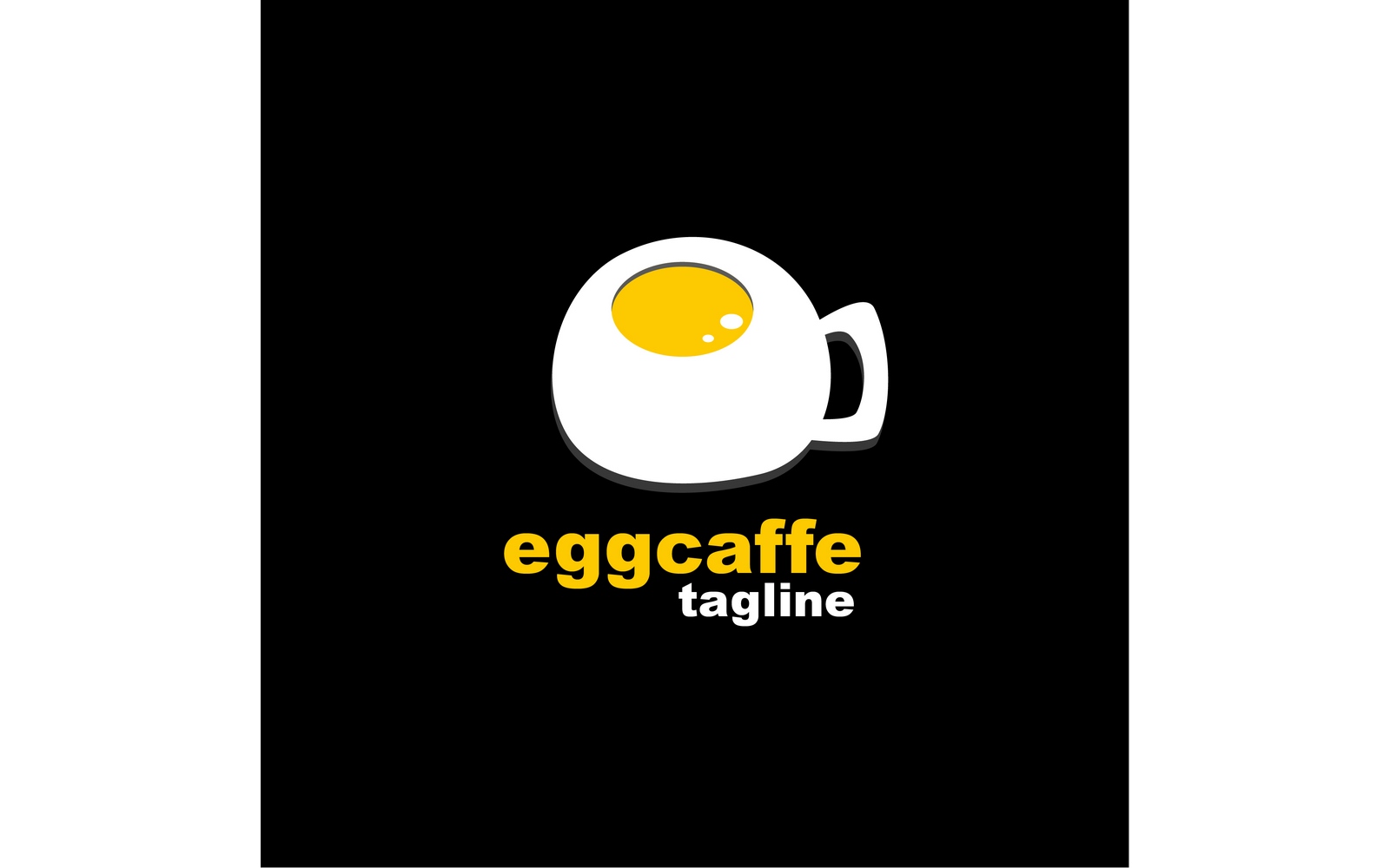 Egg Cup Cafe Logo Vector Design Template