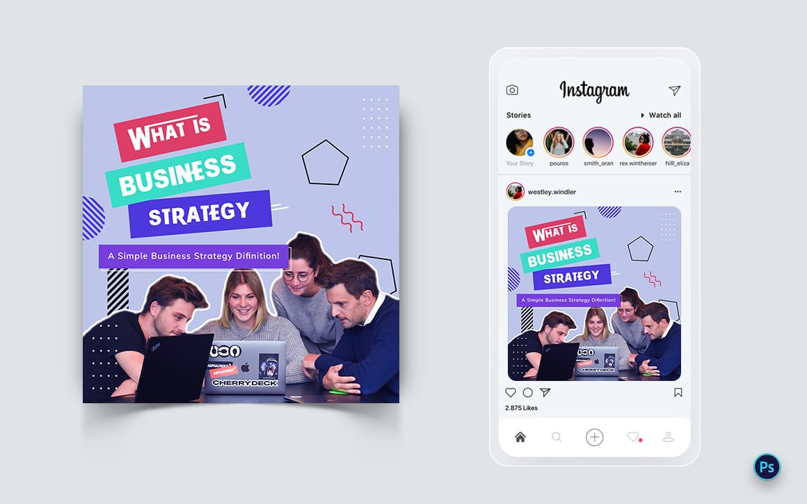 Business Service Promotion Social Media Post Design Template-16