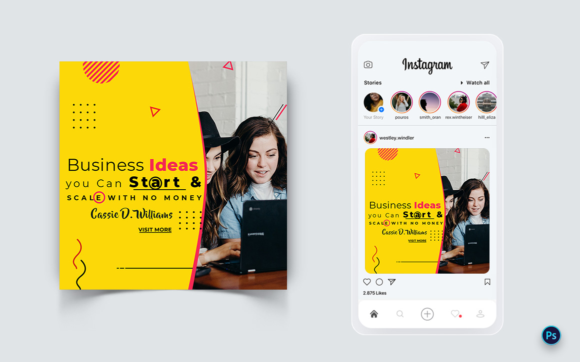 Business Service Promotion Social Media Post Design Template-36