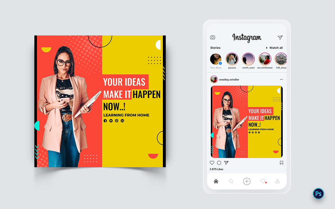 Business Service Promotion Social Media Post Design Template-41