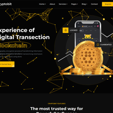 Crypto Currency Responsive Website Templates 260260