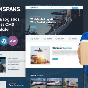 Cargo Delivery WordPress Themes 260266