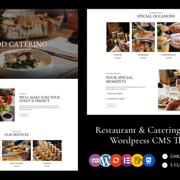 Dinner Event WordPress Themes 260271