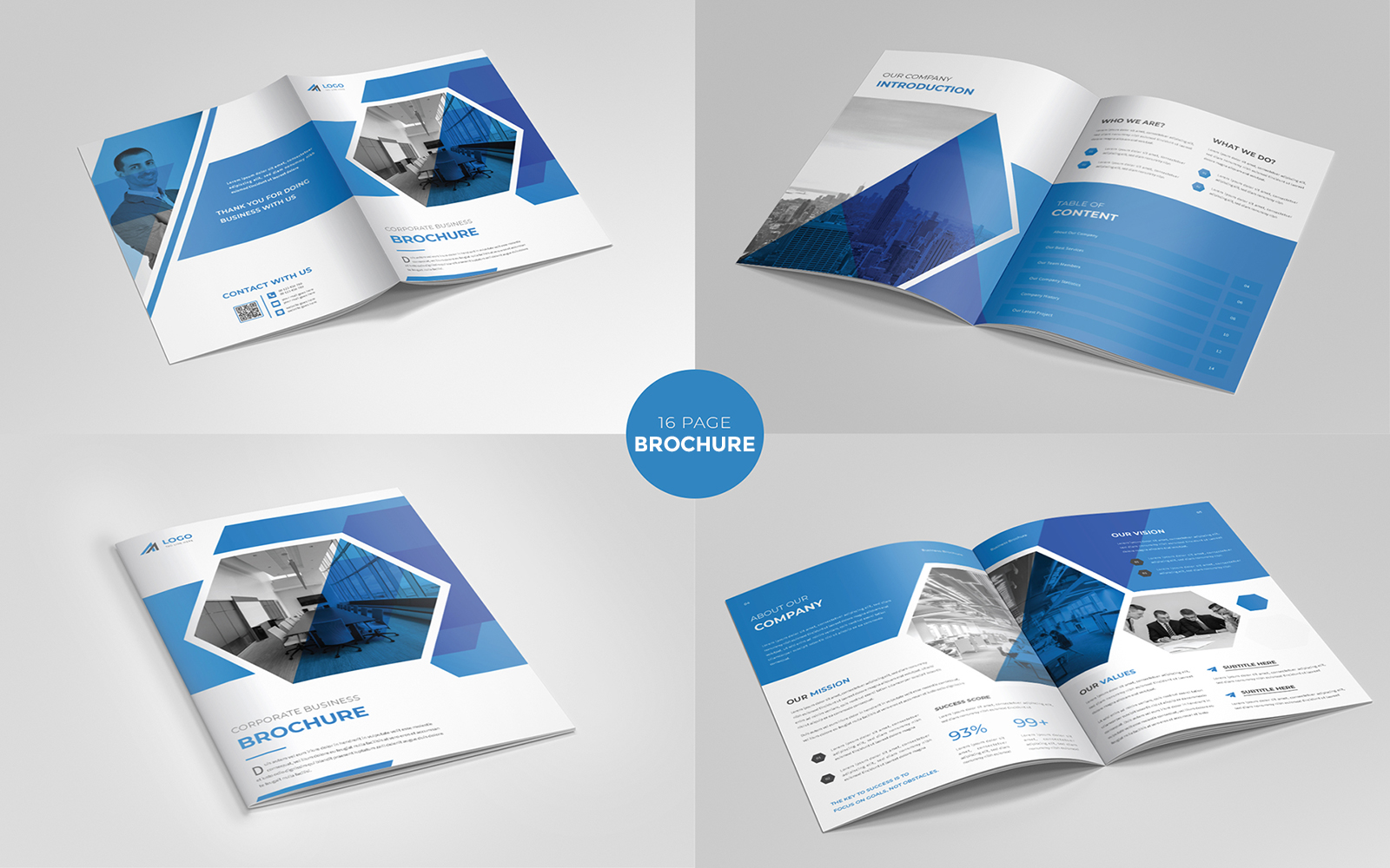 A4 Corporate Brochure Template With Minimalist And Premium Style