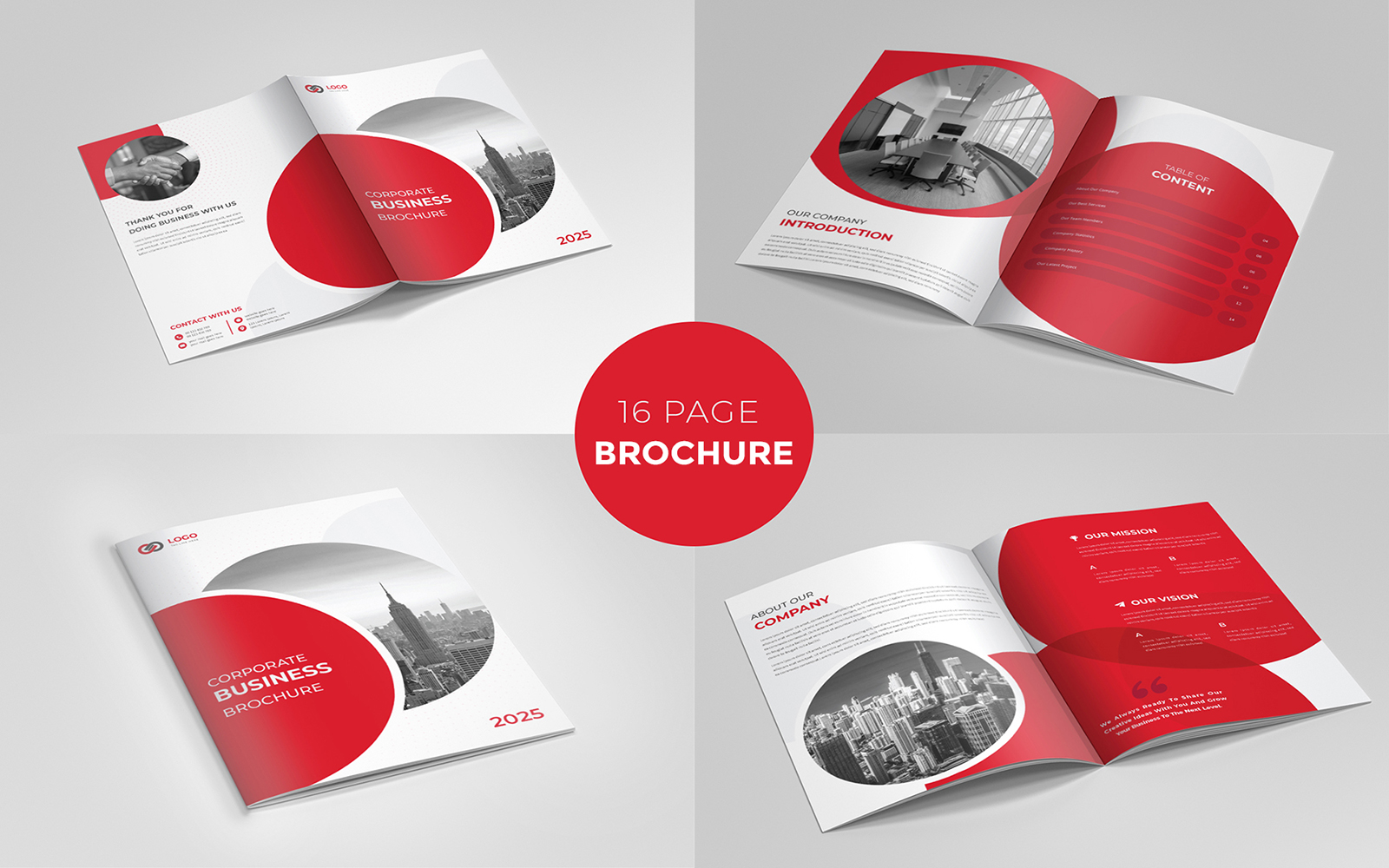 Company Profile Brochure Template Multipage Brochure Design Premium