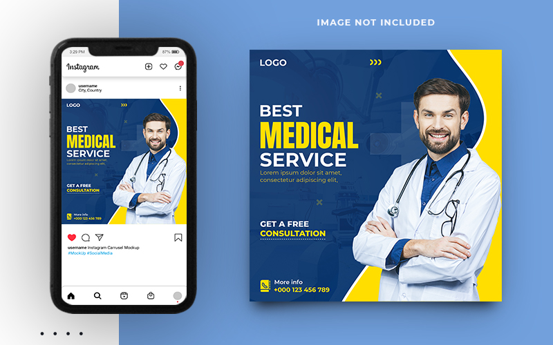 Medical Health Care Social media Post Banner Template