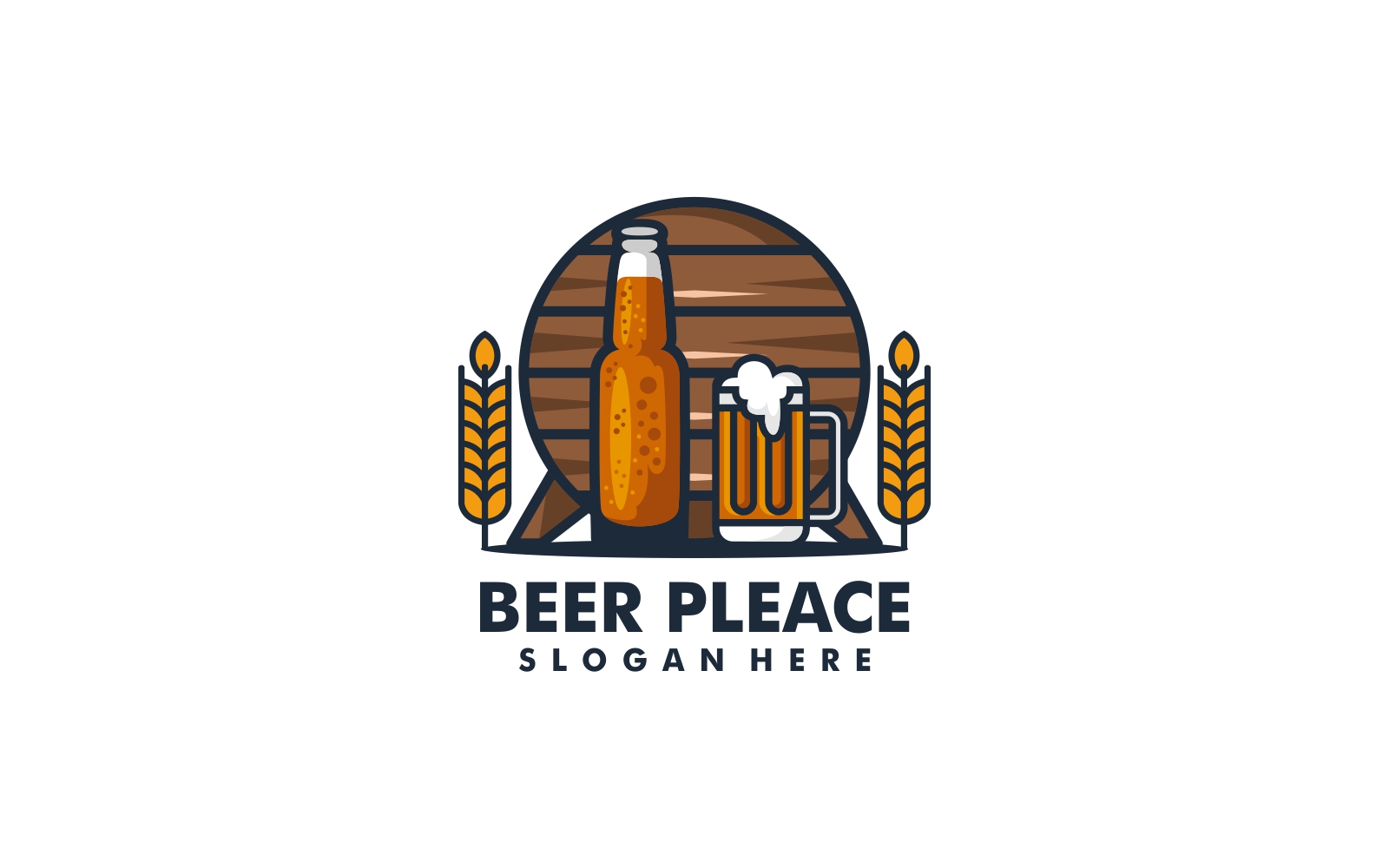 Beer Vintage Logo Template