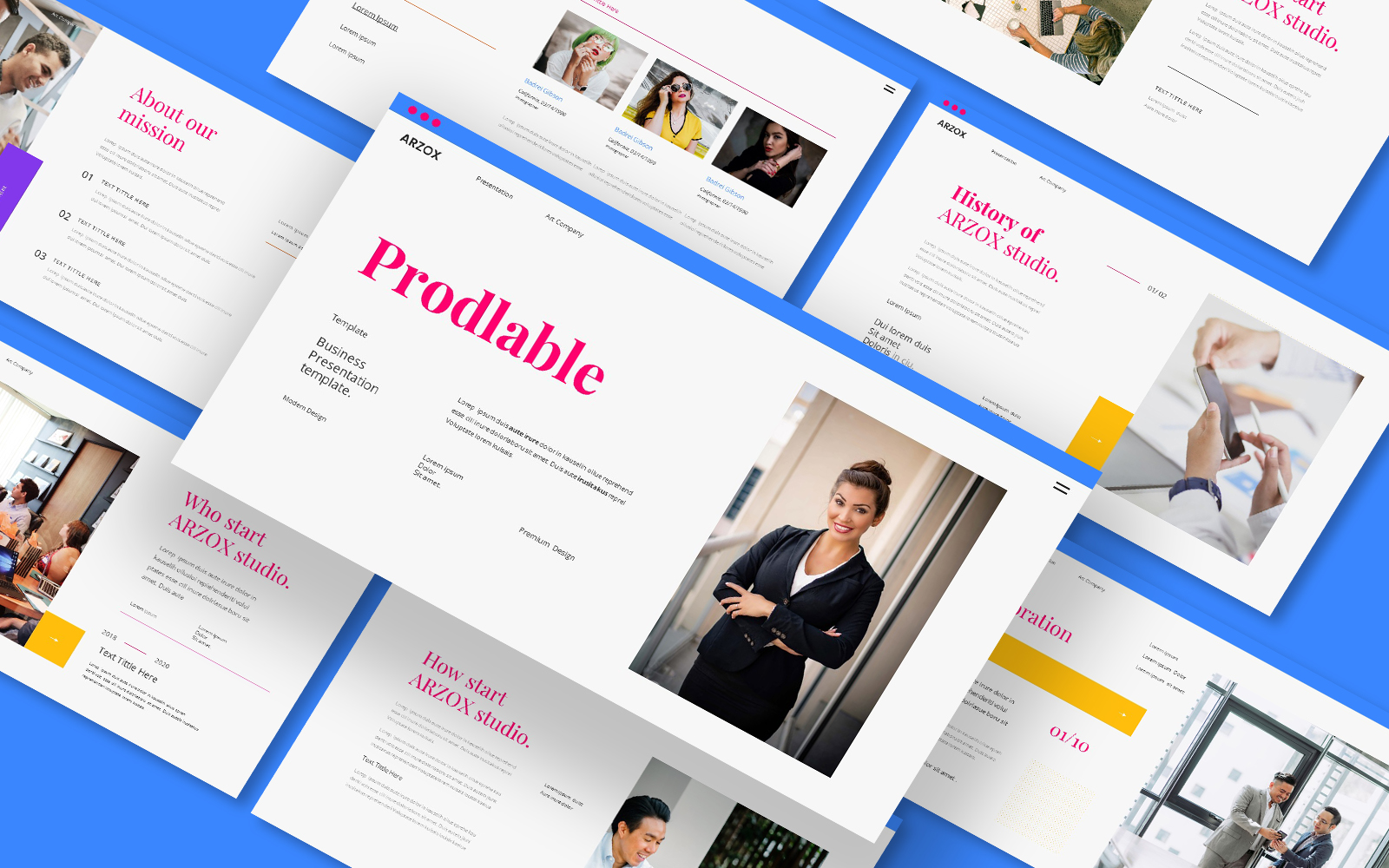 Azrox Business Presentation Keynote template