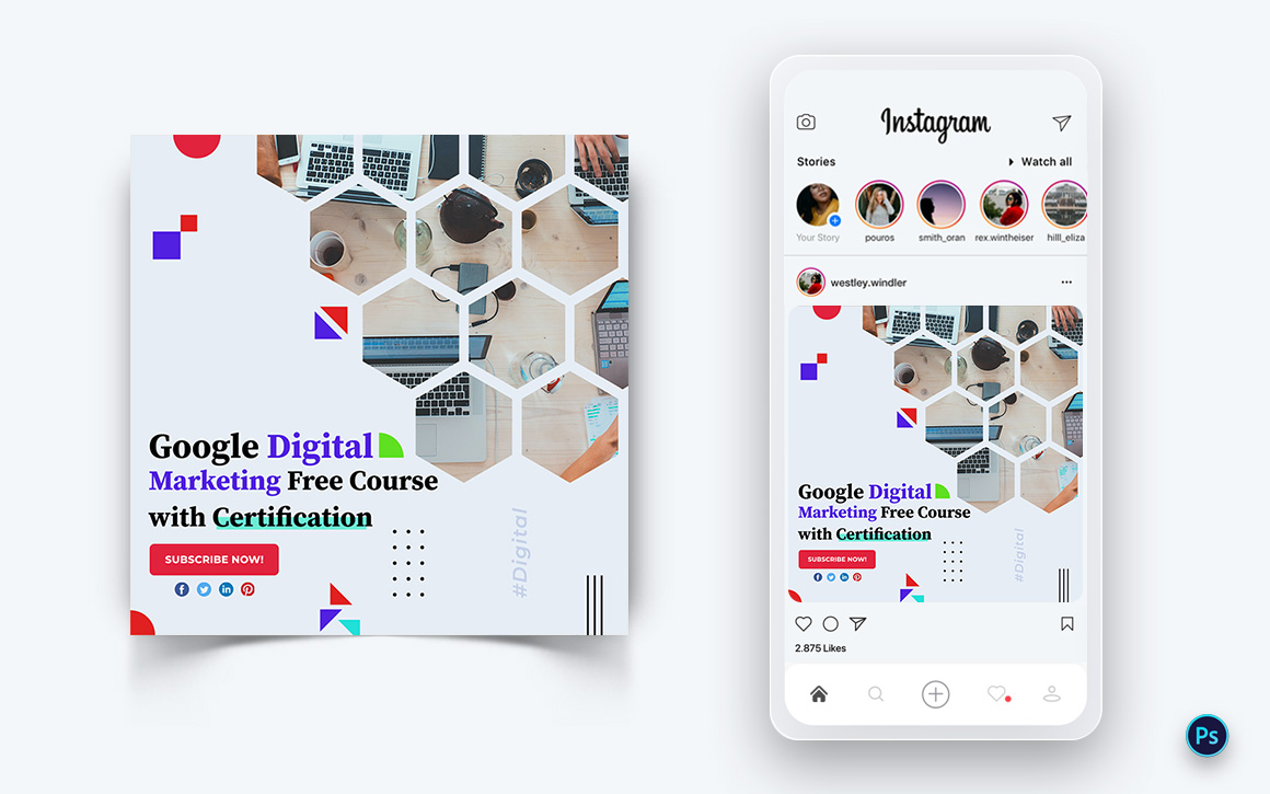 Digital Marketing Social Media Post Design Template-16