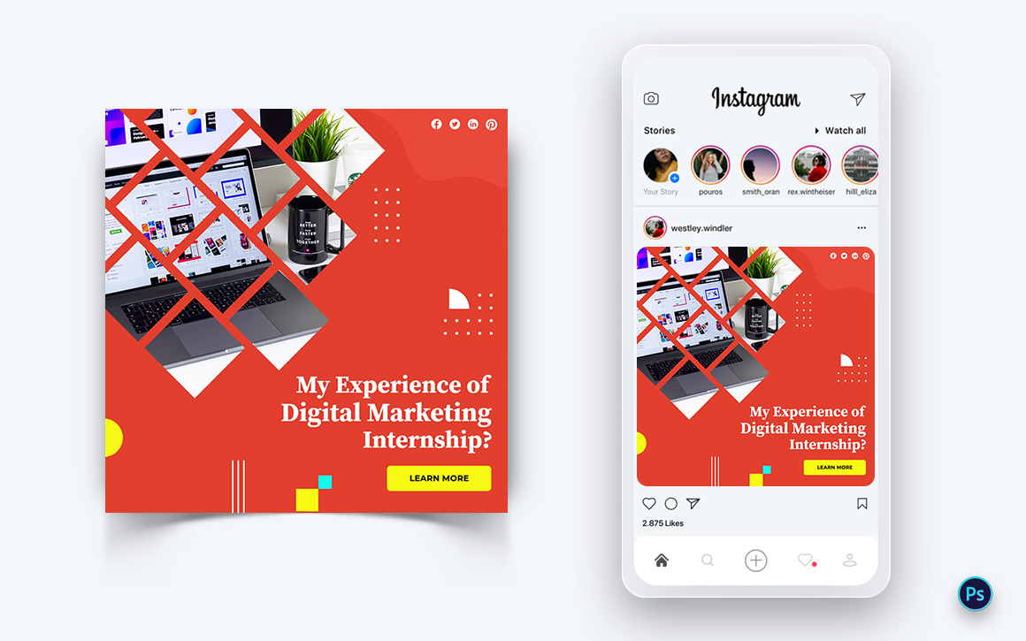 Digital Marketing Social Media Post Design Template-18