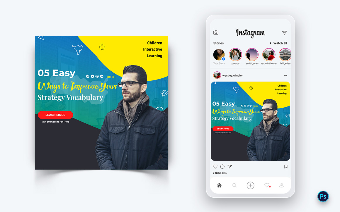 Education Social Media Post Design Template-04