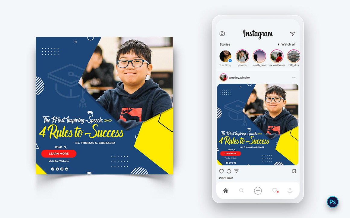 Education Social Media Post Design Template-10