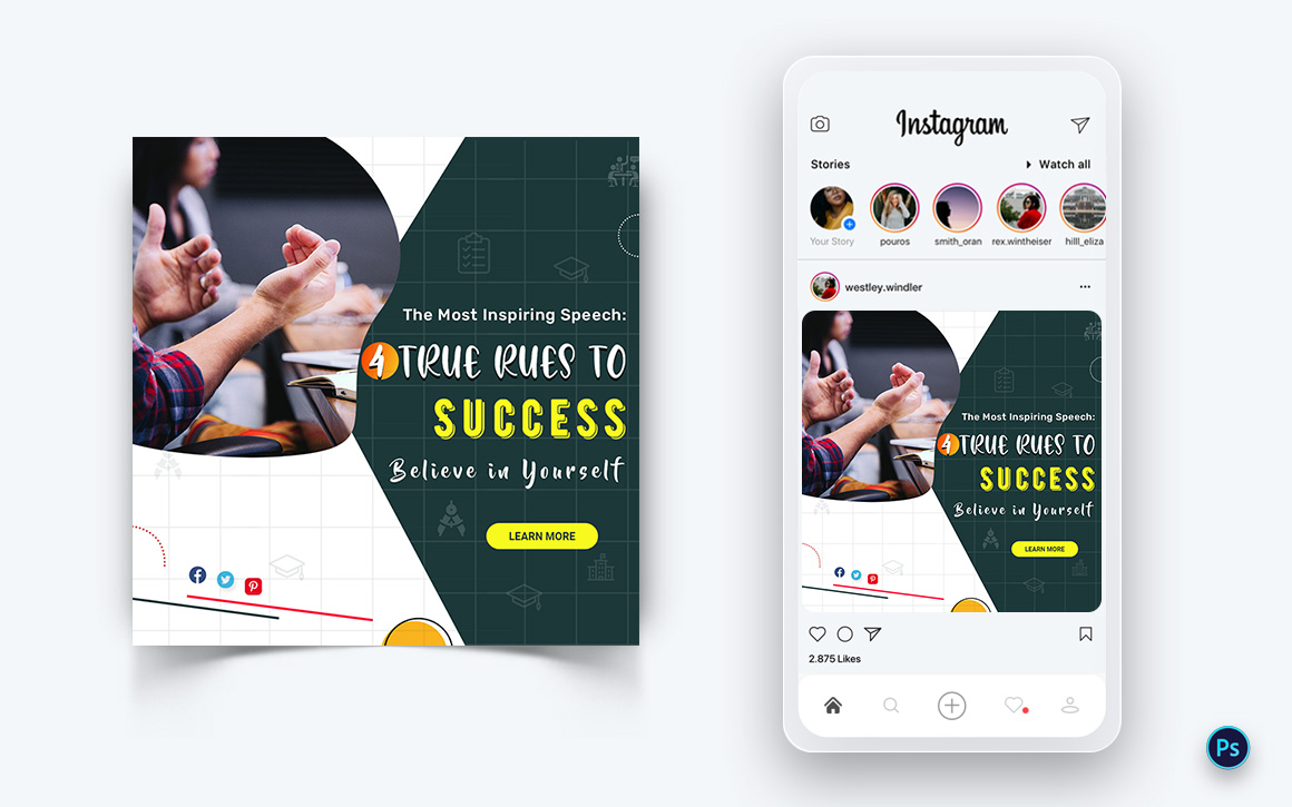 Education Social Media Post Design Template-16