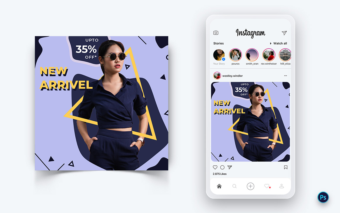 Fashion Sale Promotion Social Media Post Design Template-02