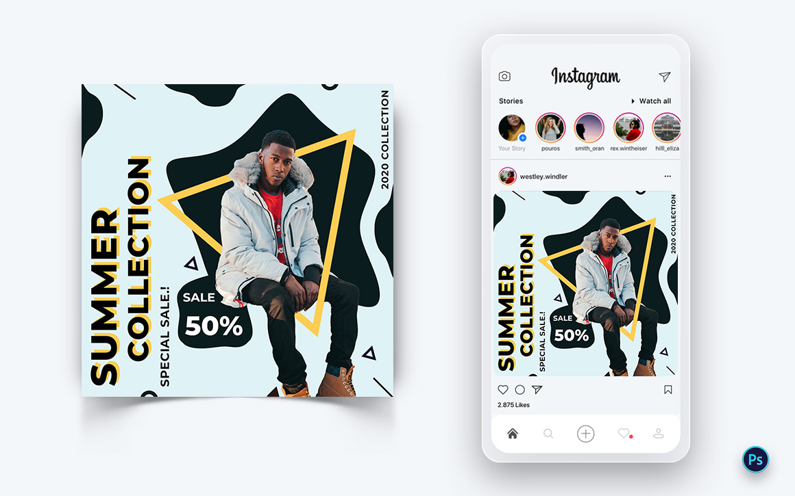 Fashion Sale Promotion Social Media Post Design Template-06