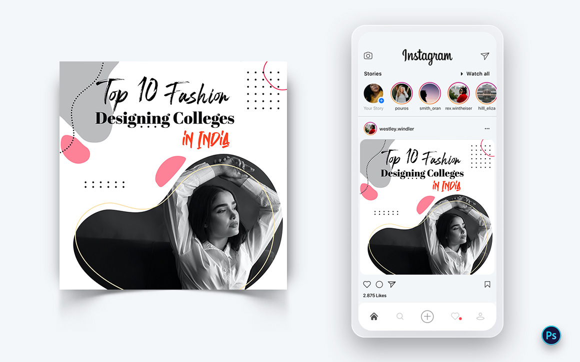 Fashion Sale Promotion Social Media Post Design Template-38