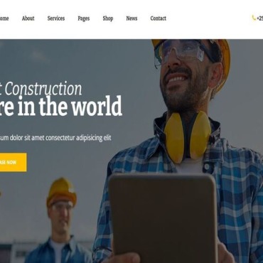 Architecture Builder Responsive Website Templates 260698