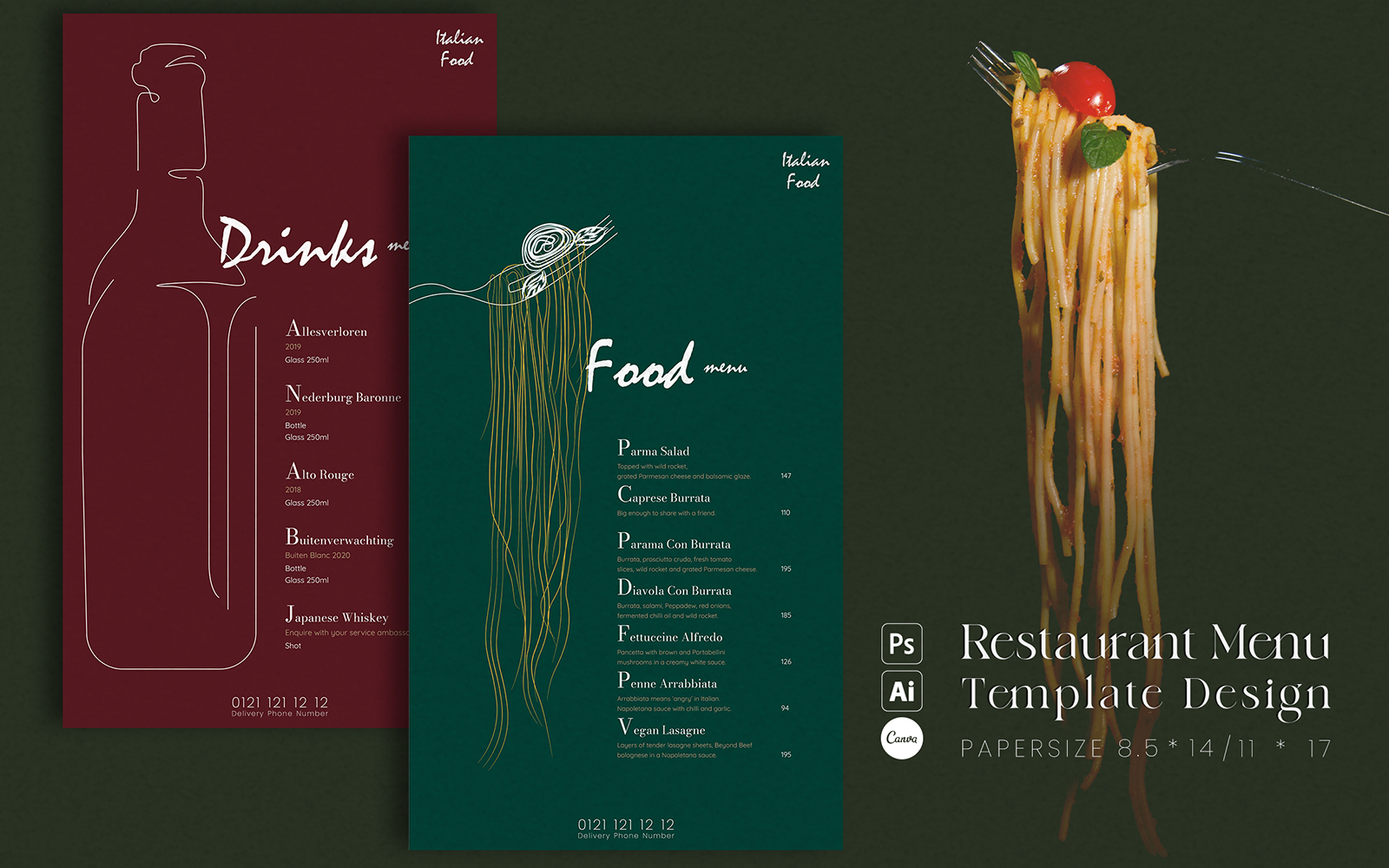 Restaurant Menu Template Design