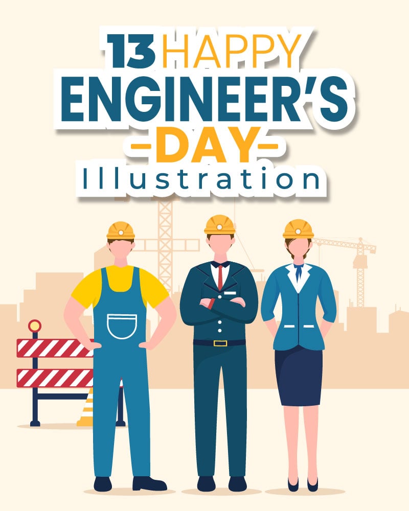 13 Happy Engineers Day Illustration