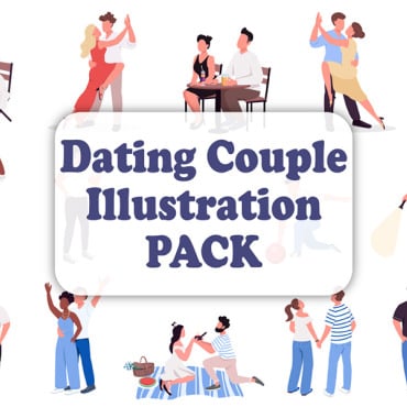 Couple Enjoy Illustrations Templates 261019