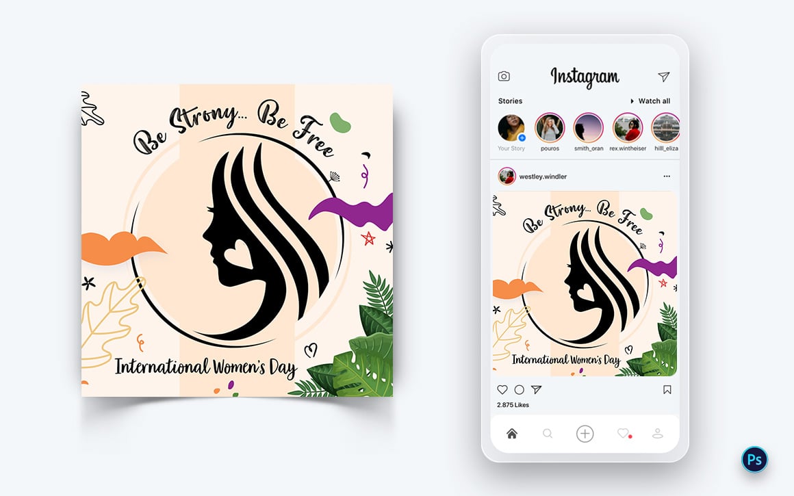 International Womens Day  Social Media Post Design Template-02