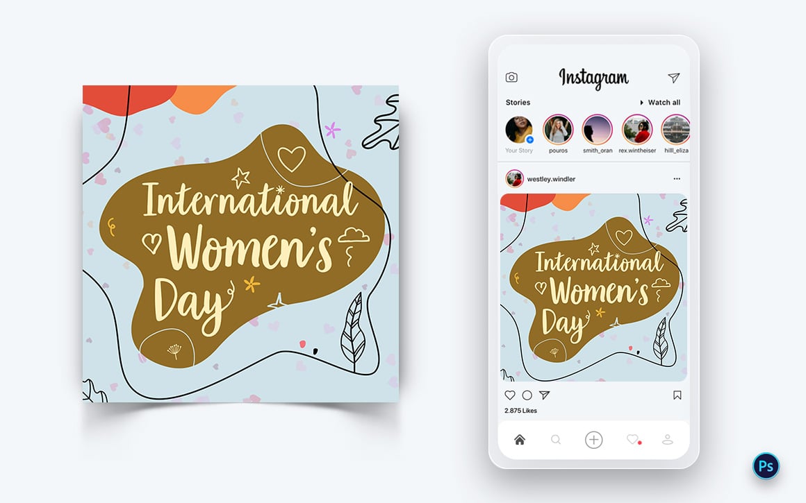 International Womens Day  Social Media Post Design Template-06