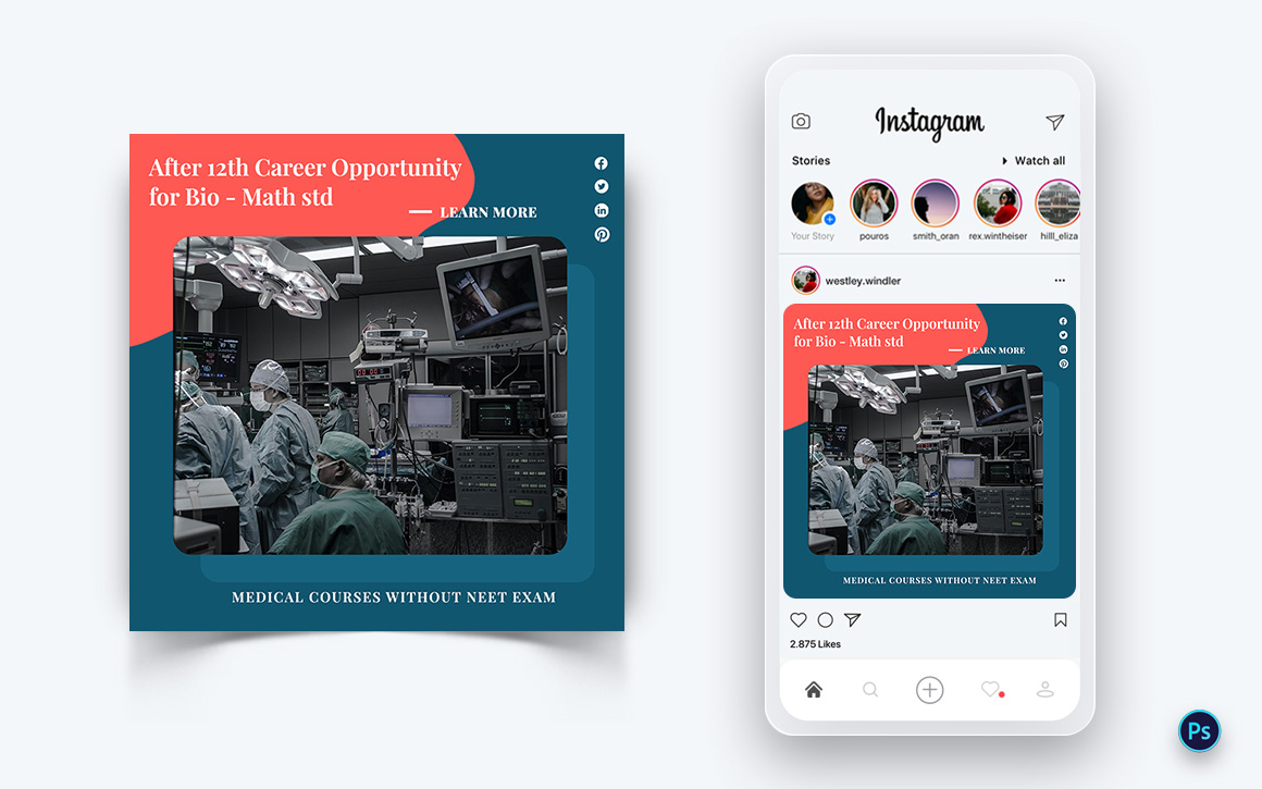 Medical and Hospital Social Media Post Design Template-02