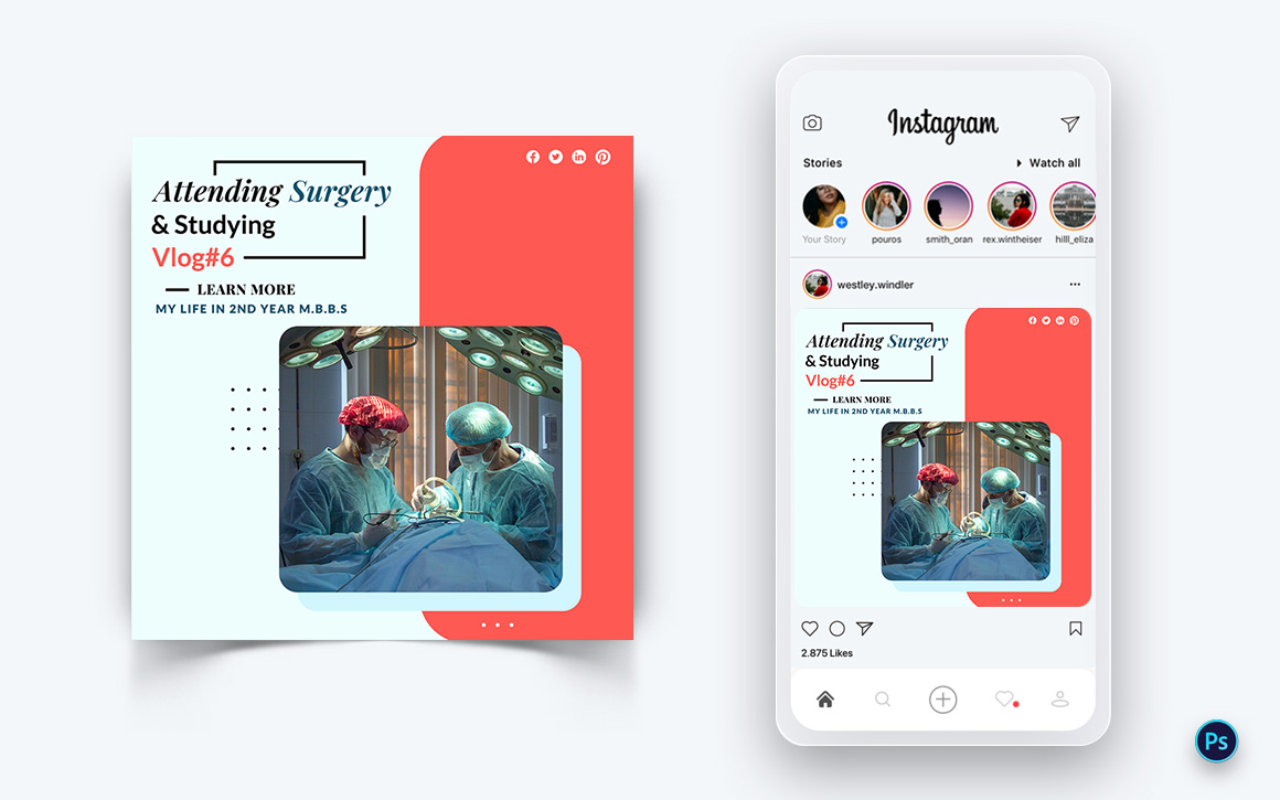 Medical and Hospital Social Media Post Design Template-03