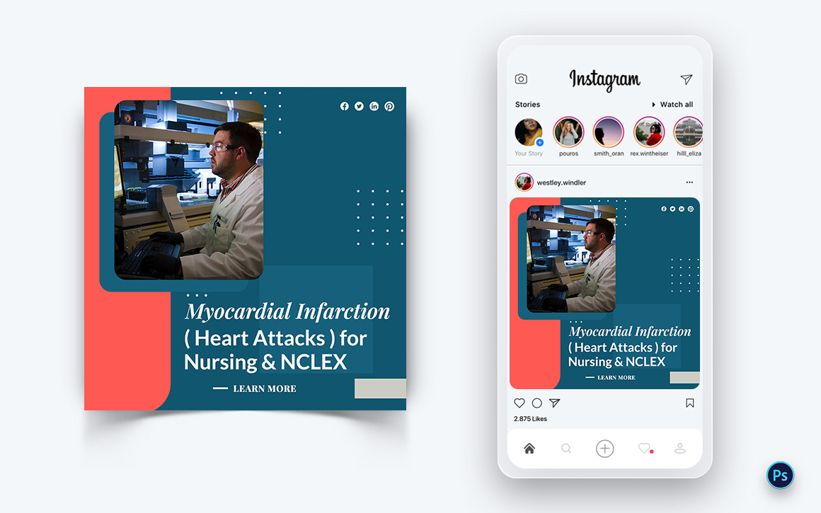 Medical and Hospital Social Media Post Design Template-08