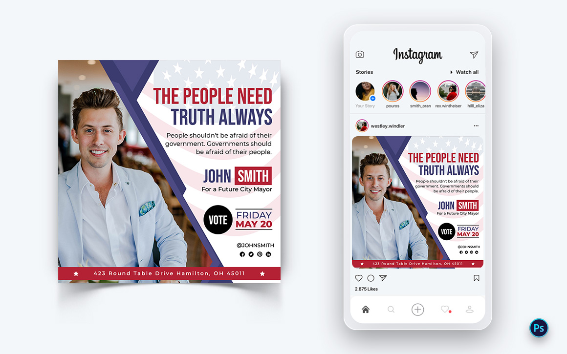 Political Campaign Social Media Post Design Template-05