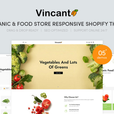 Clean Food Shopify Themes 261271