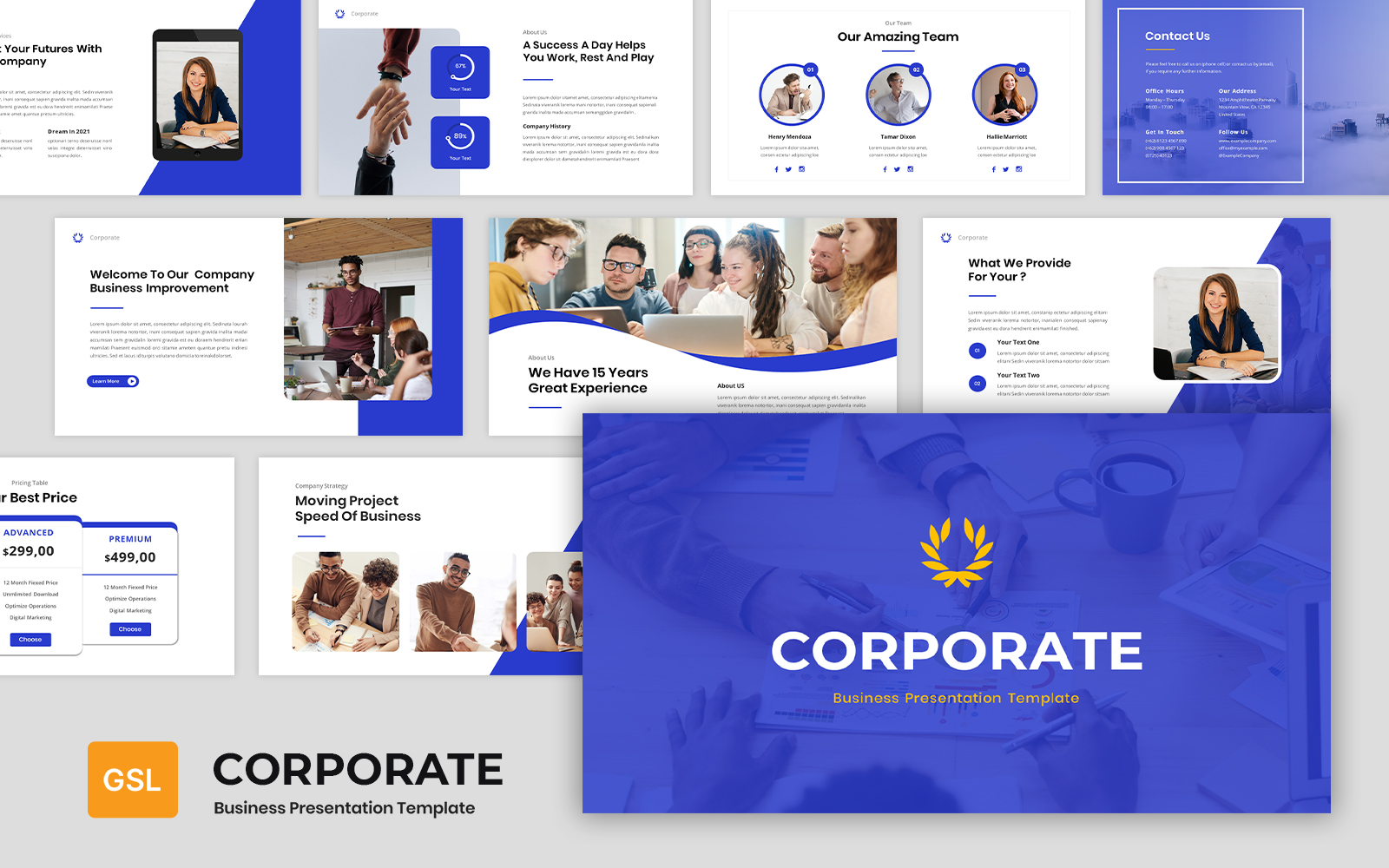 Corporate - Company Business Presentation Google Slides Template
