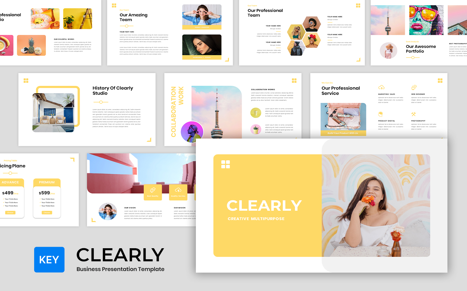 Clearly - Business Presentation Keynote Template