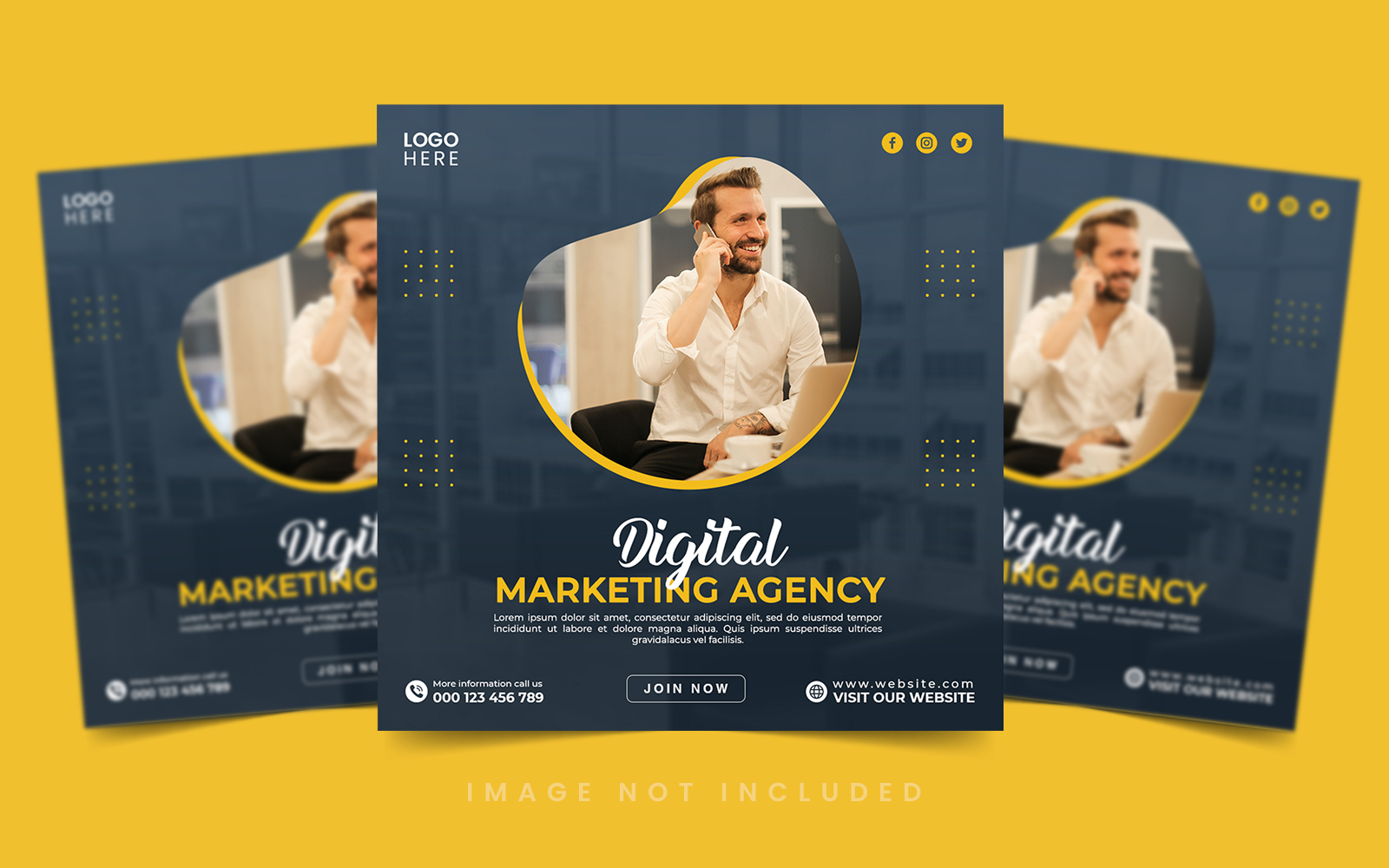 Digital Marketing Promotion Social Media Post Template