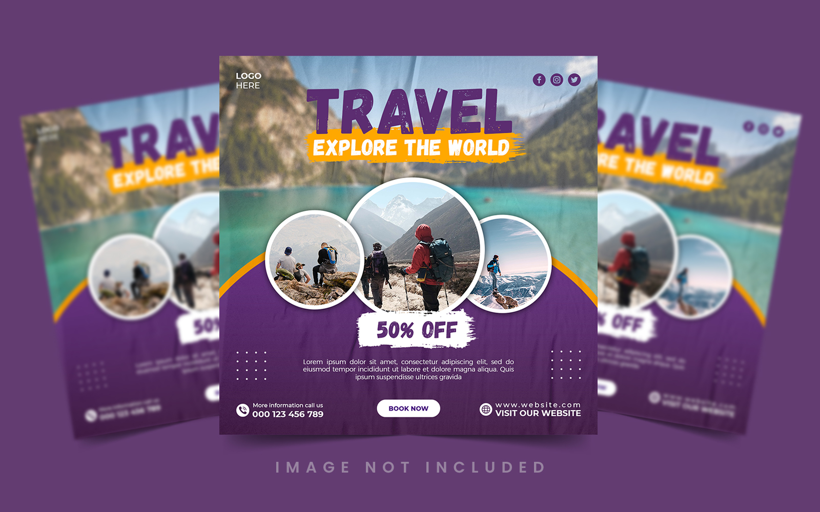 Traveling Banner | Social Media post Template