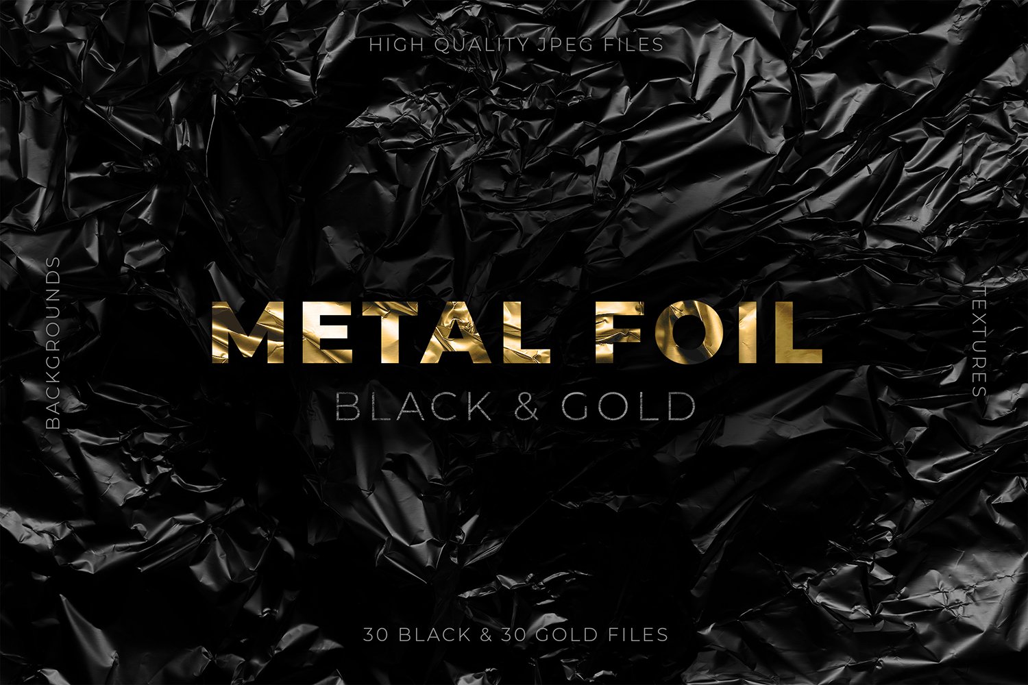 Black & Gold Metal Foil Textures