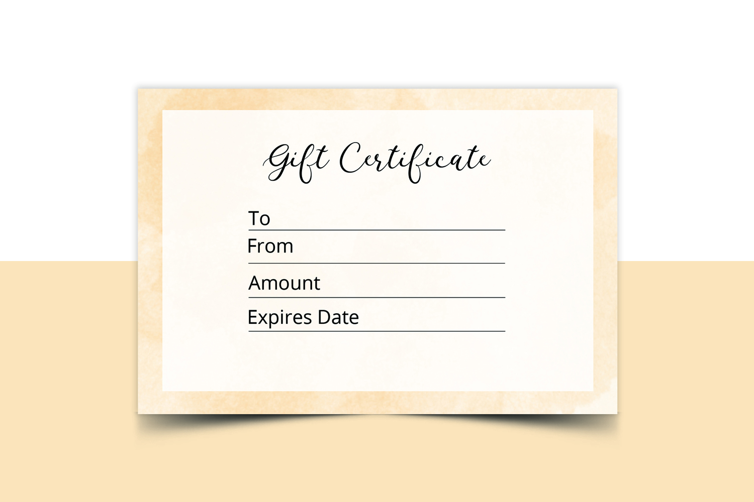 Multipurpose Gift Certificate Template