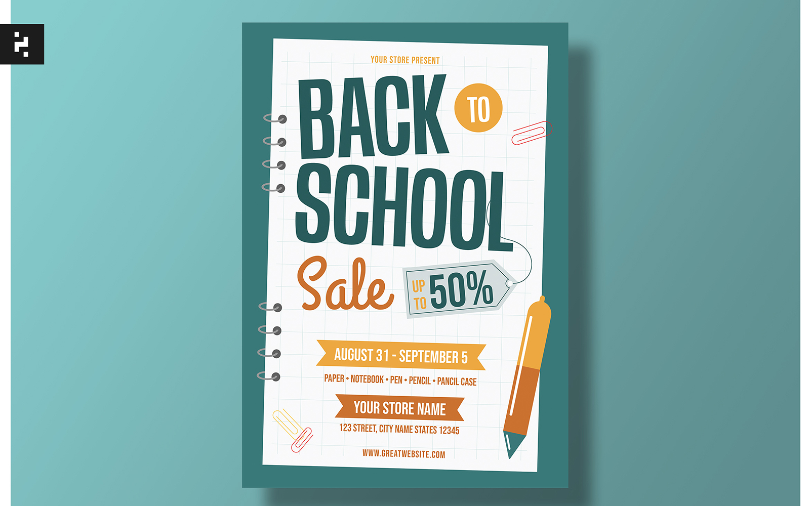 Back to School Sale Flyer