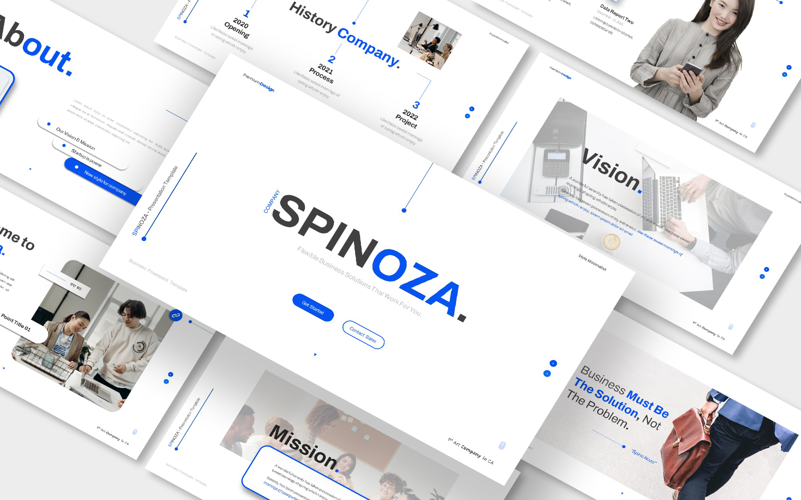 Spinoza Business Keynote Presentation Template