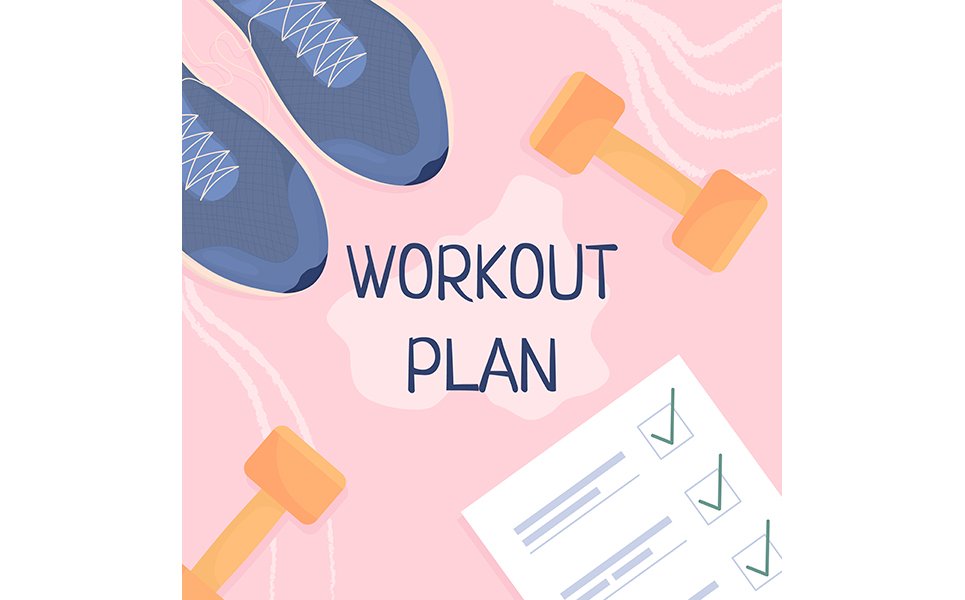 Workout Plan Card Template