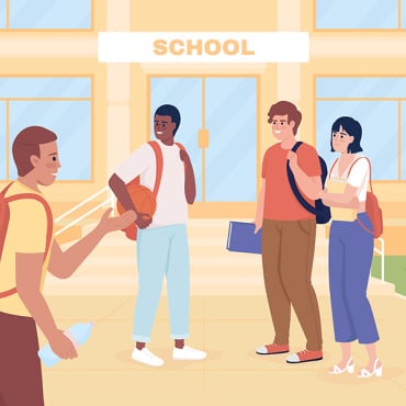 Welcome School Illustrations Templates 261528