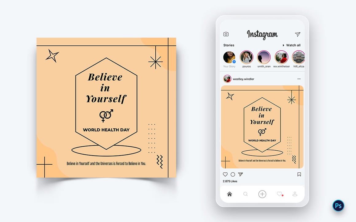 World Health Day Social Media Post Design Template-10