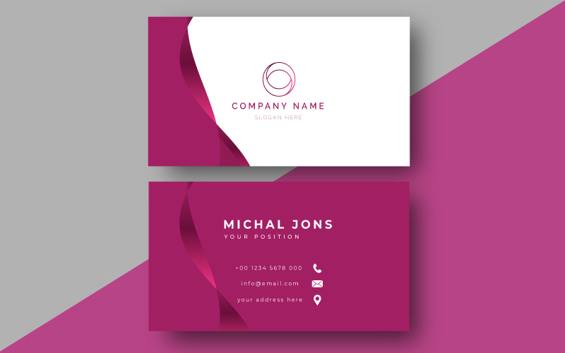 Elegant Simple Business Card Design Template