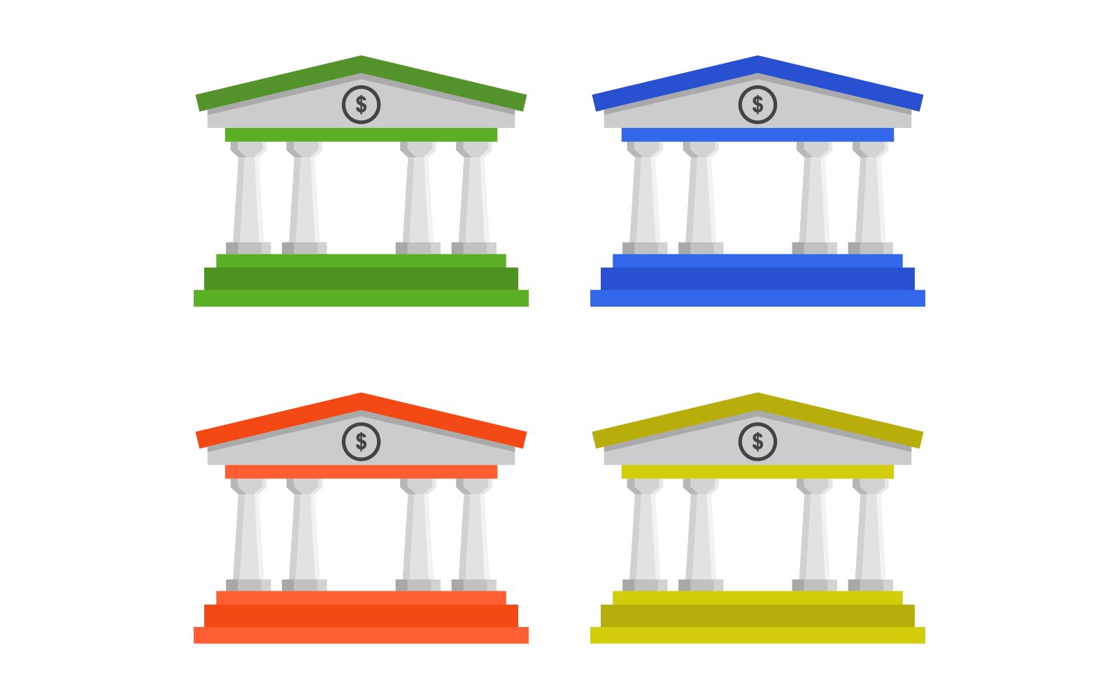 Bank illustrated in vector