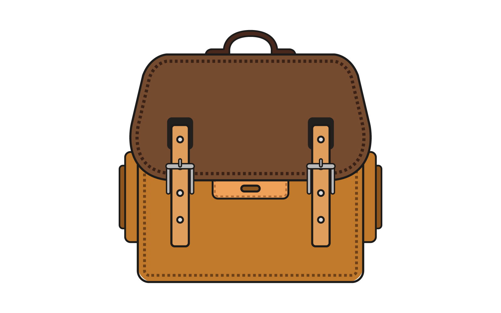 Work bag illustrated on a white background